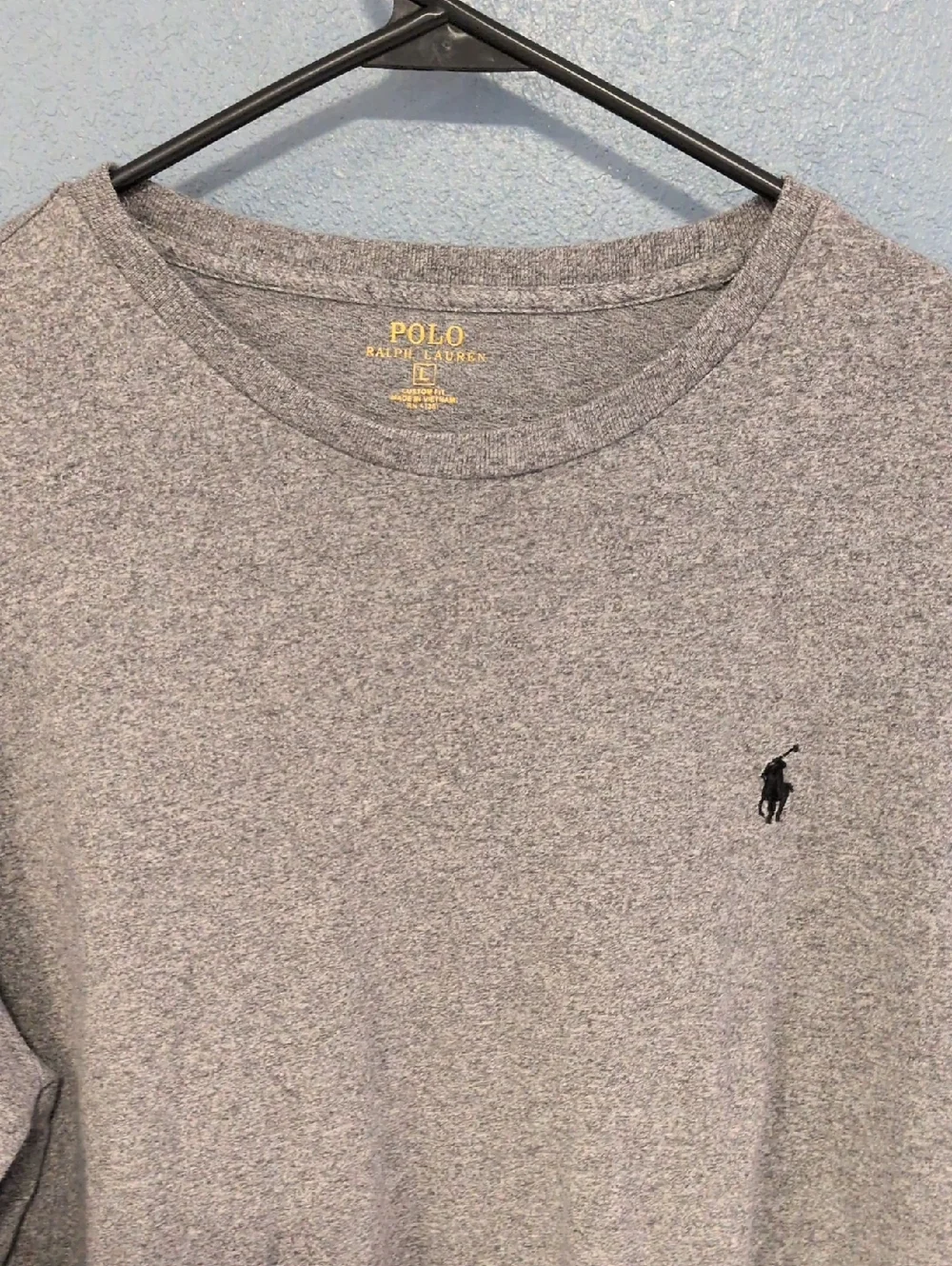 Polo Ralph Lauren 100% Cotton Crewneck Long sleeve Preppy Academia Custom Fit